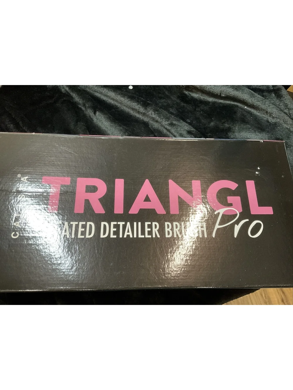 NIB Calista TrainglPro Heated Detailer Brush in Black And Rose Gold-NEW